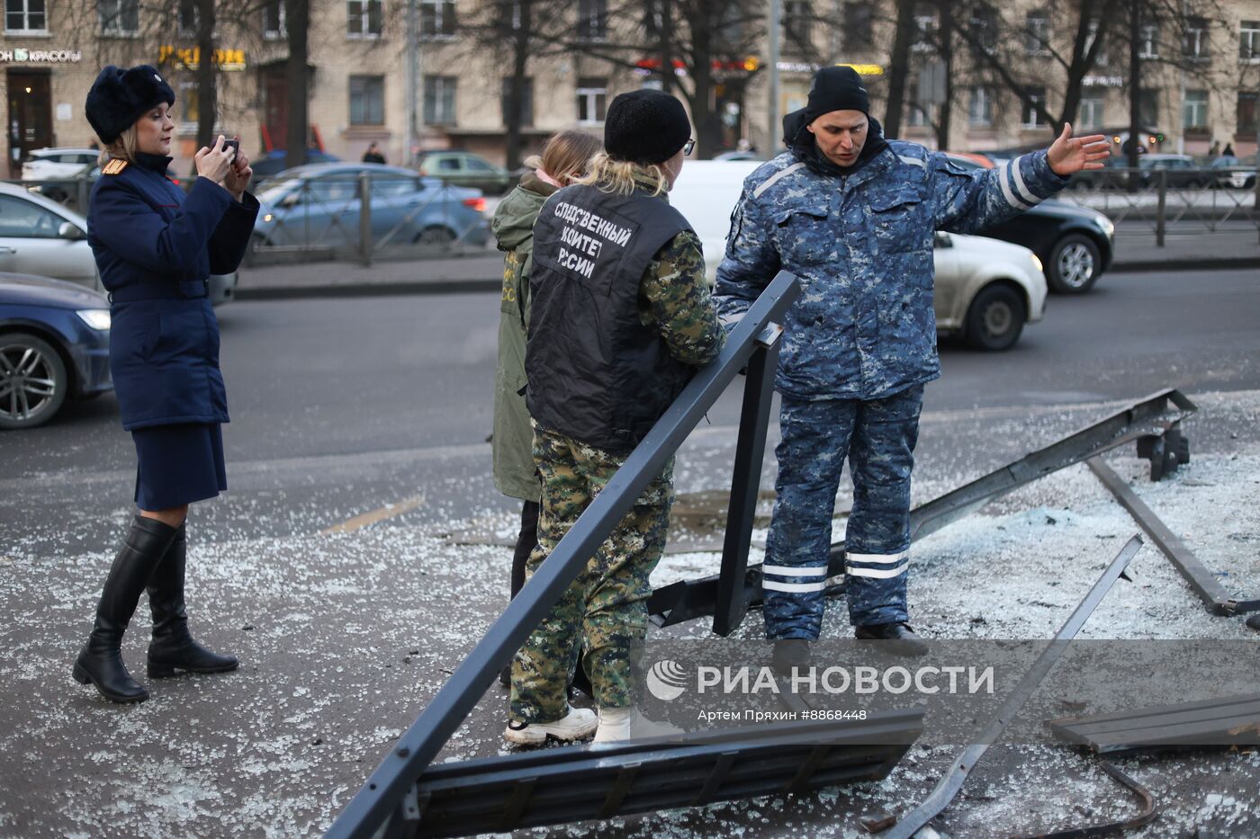 ДТП с участием автобуса в Санкт-Петербурге