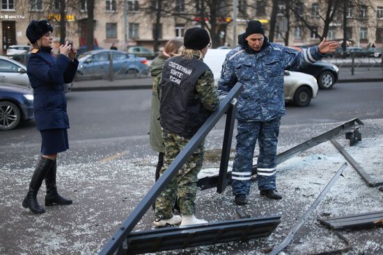 ДТП с участием автобуса в Санкт-Петербурге