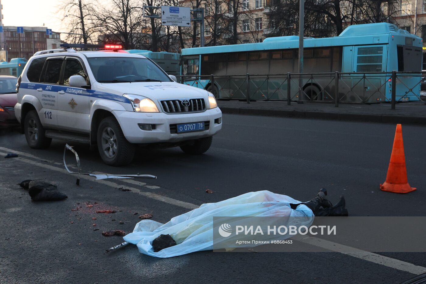 ДТП с участием автобуса в Санкт-Петербурге