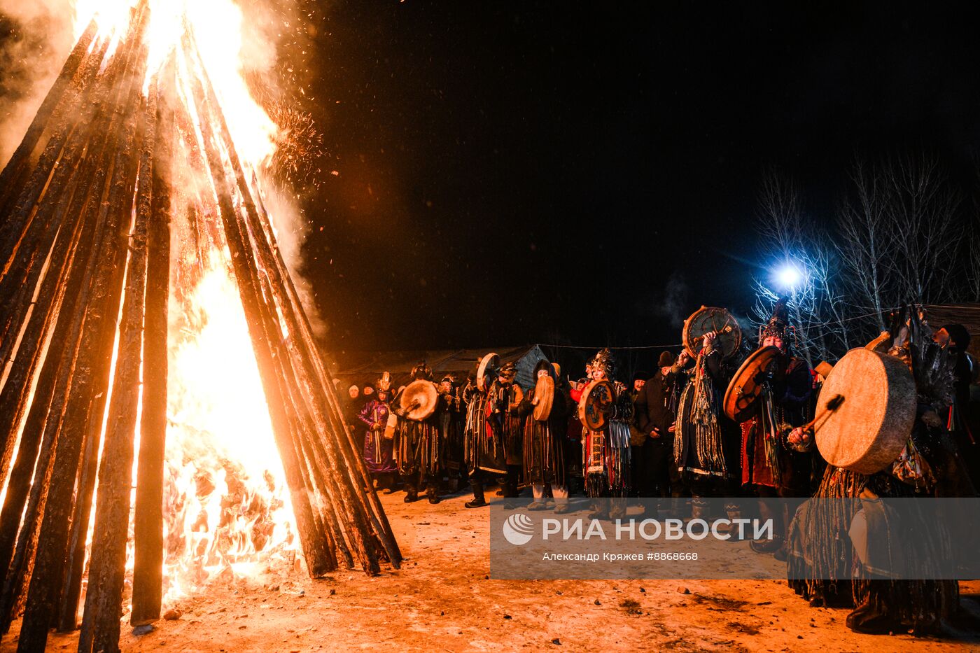 Празднование тувинского Нового года Шагаа