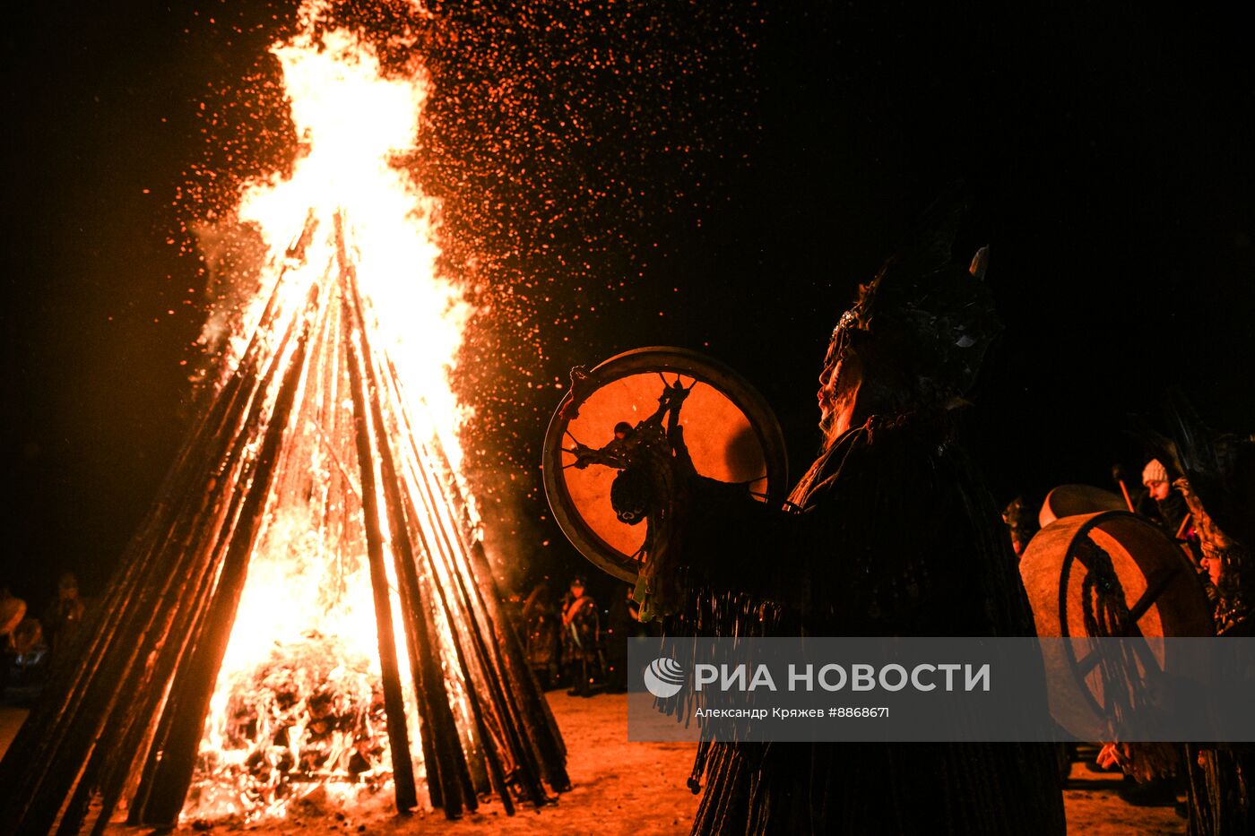 Празднование тувинского Нового года Шагаа