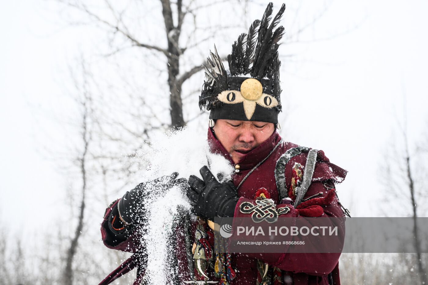 Празднование тувинского Нового года Шагаа