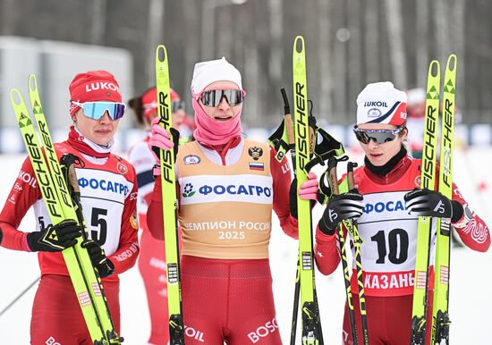 Лыжные гонки. Чемпионат России. Женщины. Скиатлон