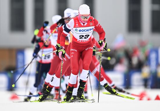 Лыжные гонки. Чемпионат России. Женщины. Скиатлон