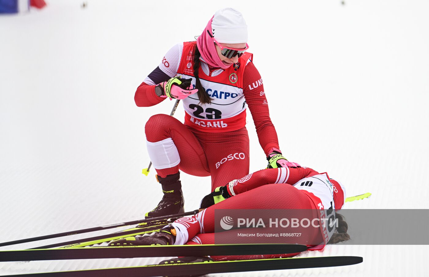Лыжные гонки. Чемпионат России. Женщины. Скиатлон