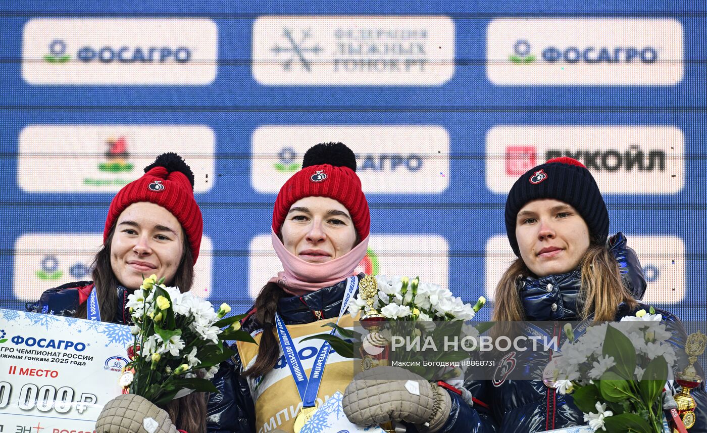 Лыжные гонки. Чемпионат России. Женщины. Скиатлон