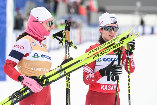 Лыжные гонки. Чемпионат России. Женщины. Скиатлон