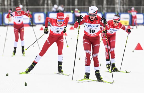 Лыжные гонки. Чемпионат России. Женщины. Скиатлон