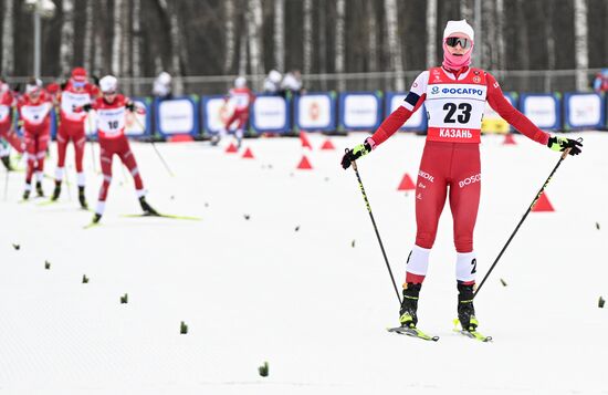 Лыжные гонки. Чемпионат России. Женщины. Скиатлон