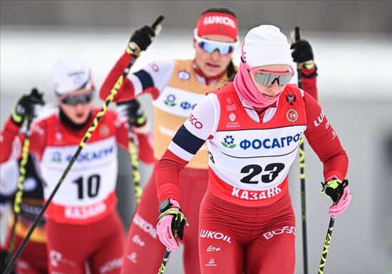 Лыжные гонки. Чемпионат России. Женщины. Скиатлон