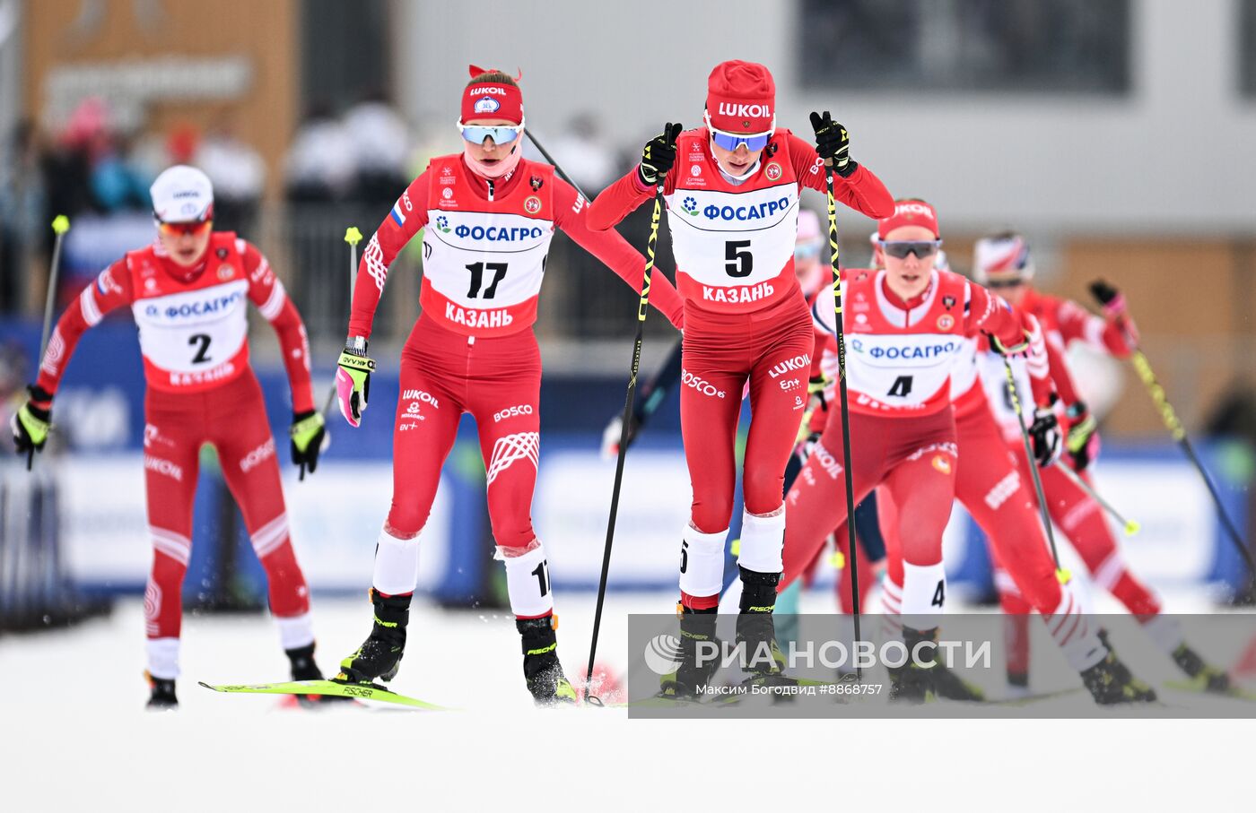 Лыжные гонки. Чемпионат России. Женщины. Скиатлон