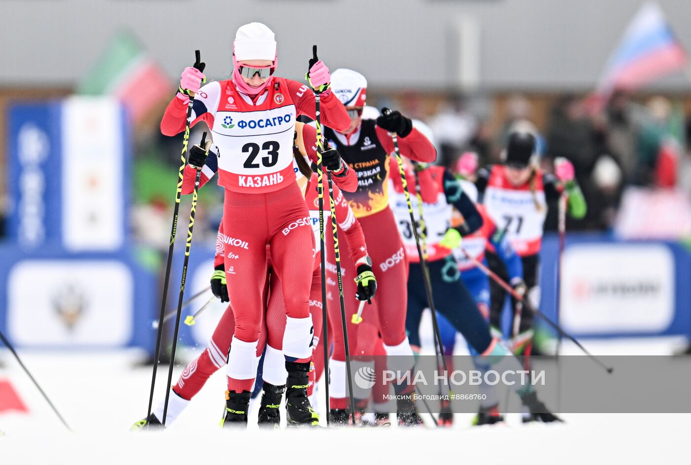 Лыжные гонки. Чемпионат России. Женщины. Скиатлон