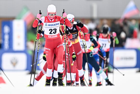 Лыжные гонки. Чемпионат России. Женщины. Скиатлон