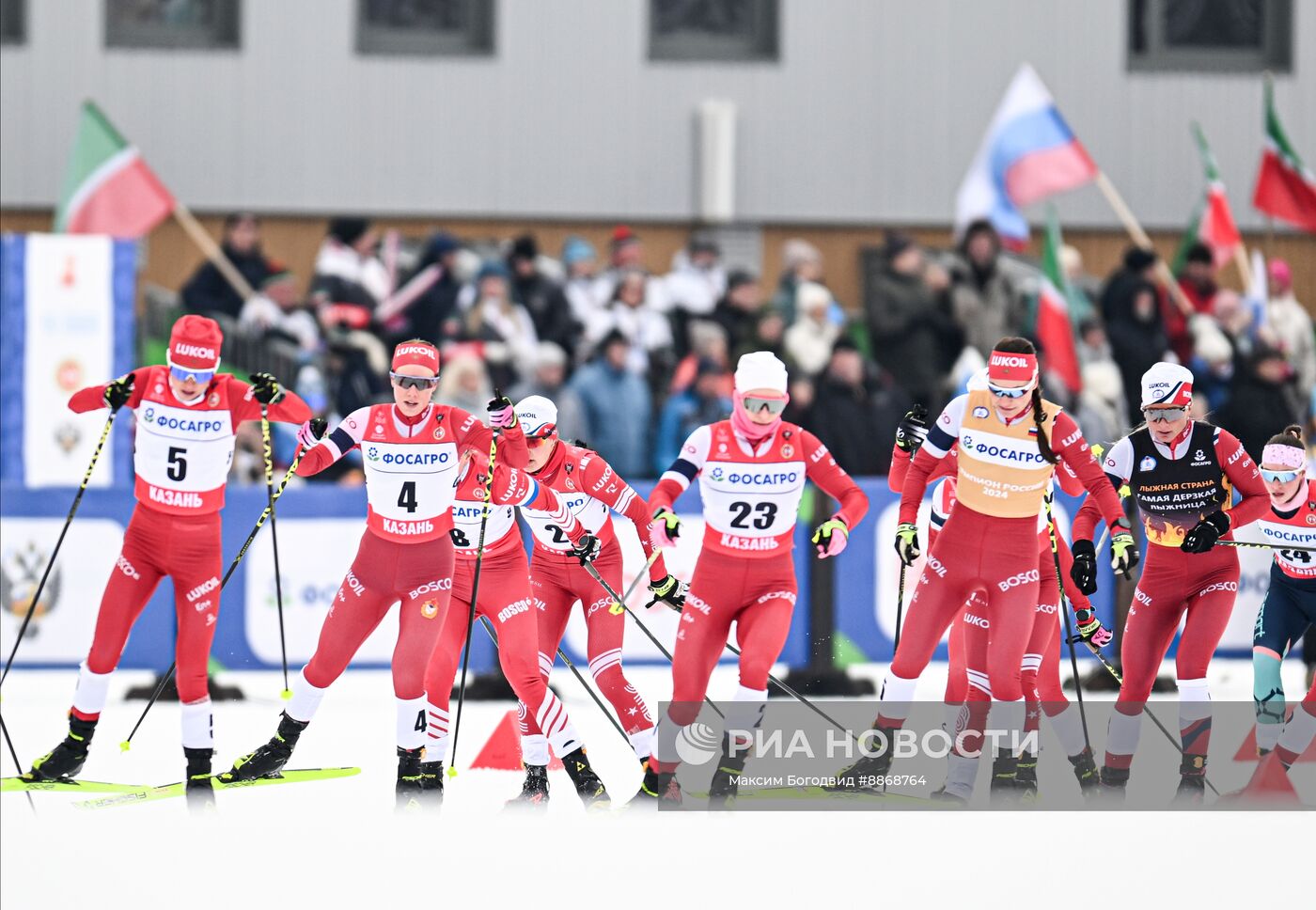 Лыжные гонки. Чемпионат России. Женщины. Скиатлон