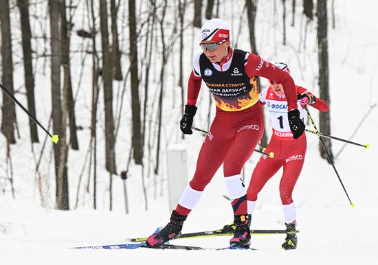 Лыжные гонки. Чемпионат России. Женщины. Скиатлон