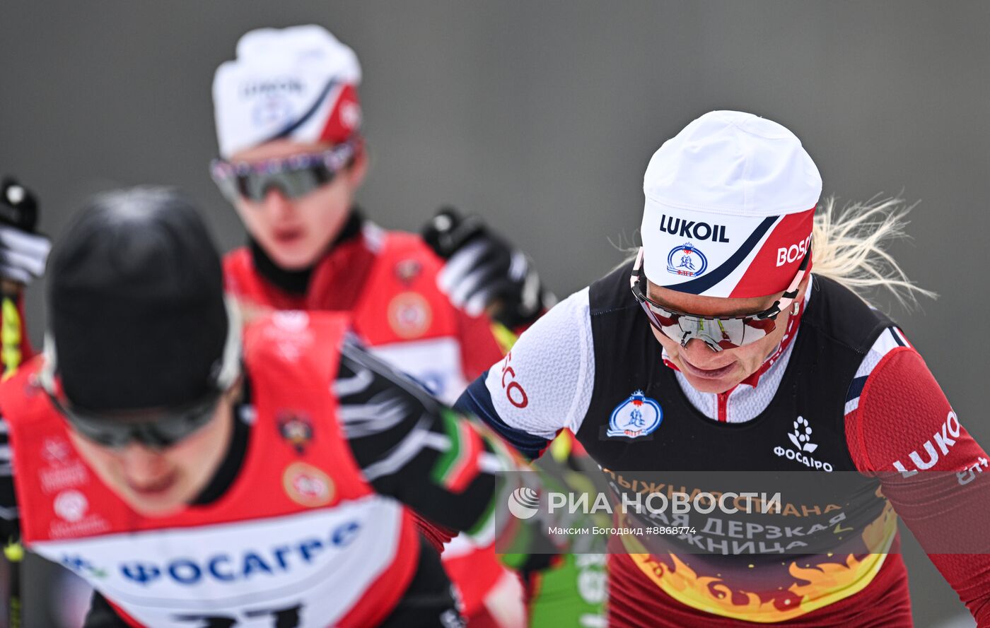 Лыжные гонки. Чемпионат России. Женщины. Скиатлон