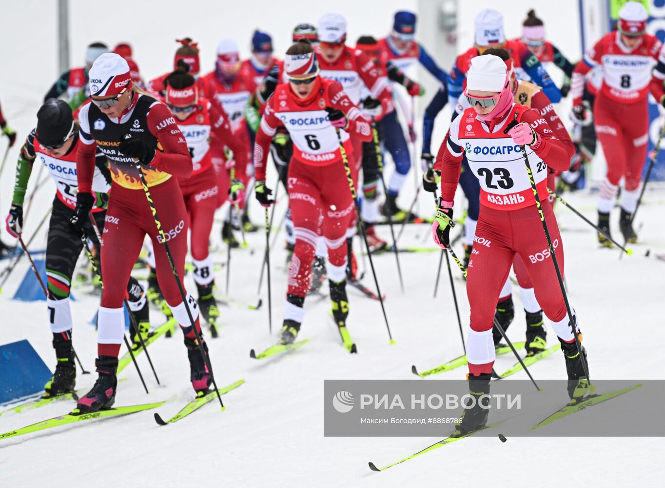 Лыжные гонки. Чемпионат России. Женщины. Скиатлон