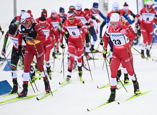 Лыжные гонки. Чемпионат России. Женщины. Скиатлон