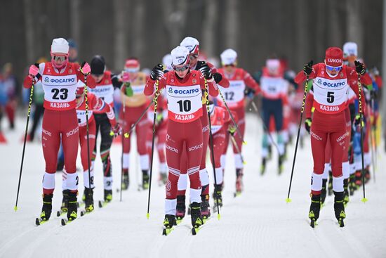 Лыжные гонки. Чемпионат России. Женщины. Скиатлон