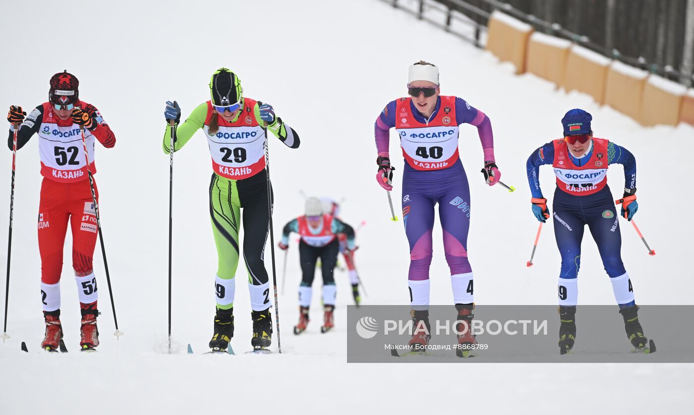 Лыжные гонки. Чемпионат России. Женщины. Скиатлон