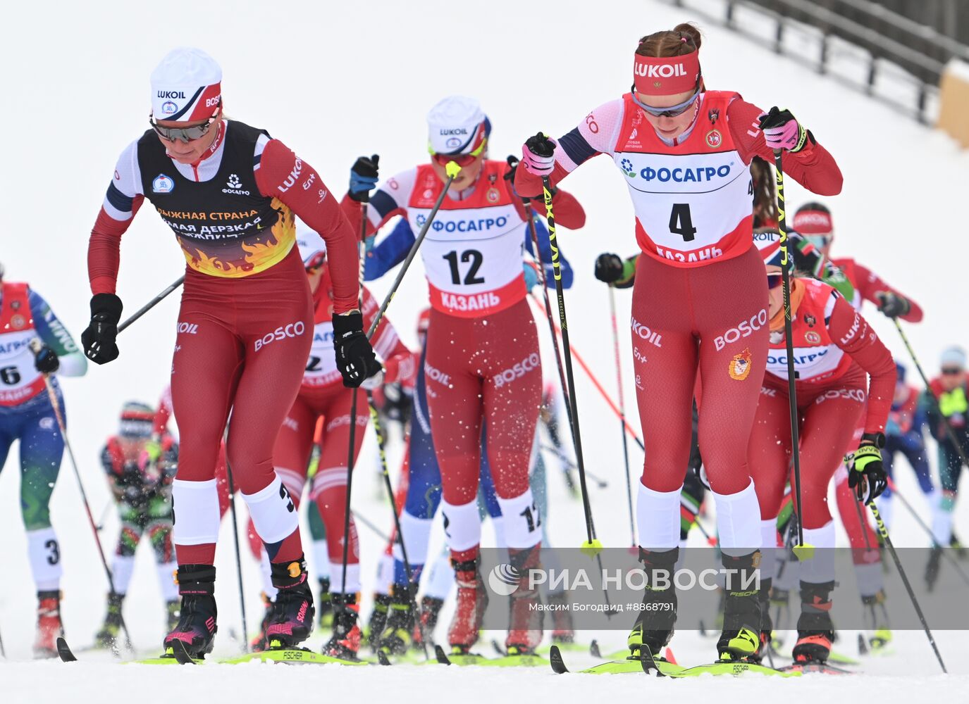 Лыжные гонки. Чемпионат России. Женщины. Скиатлон