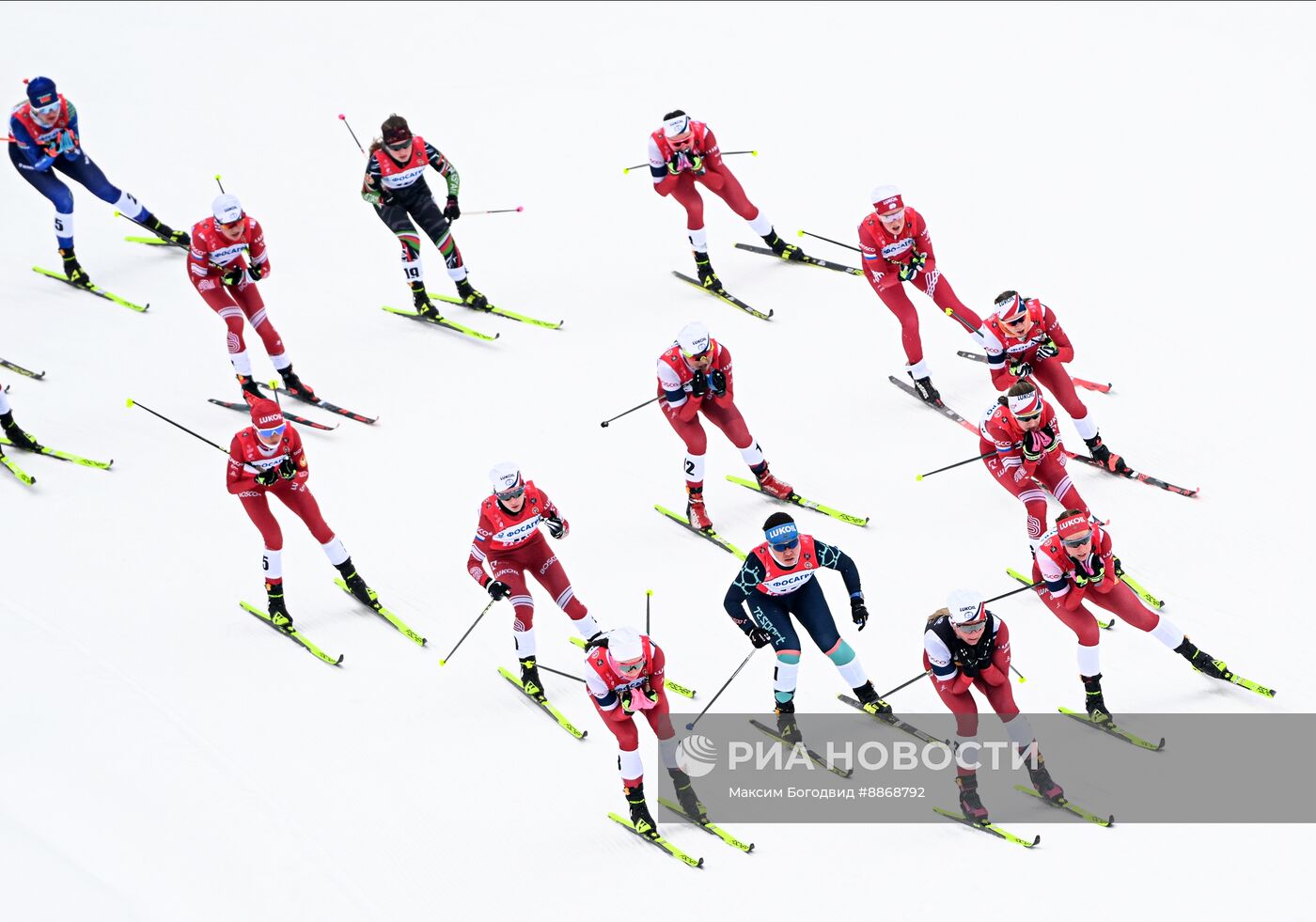 Лыжные гонки. Чемпионат России. Женщины. Скиатлон