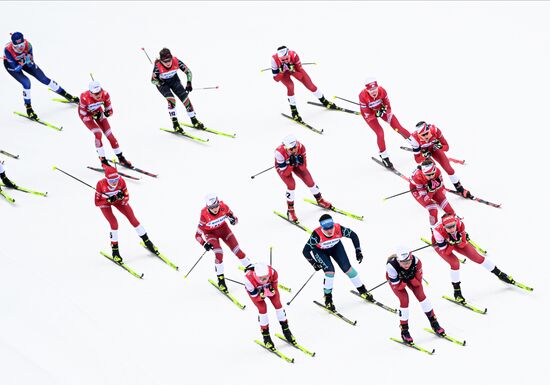 Лыжные гонки. Чемпионат России. Женщины. Скиатлон