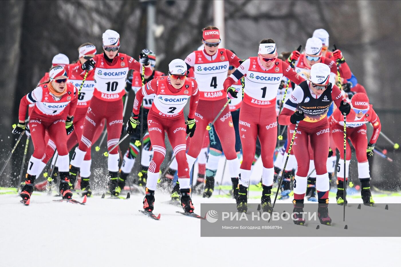 Лыжные гонки. Чемпионат России. Женщины. Скиатлон