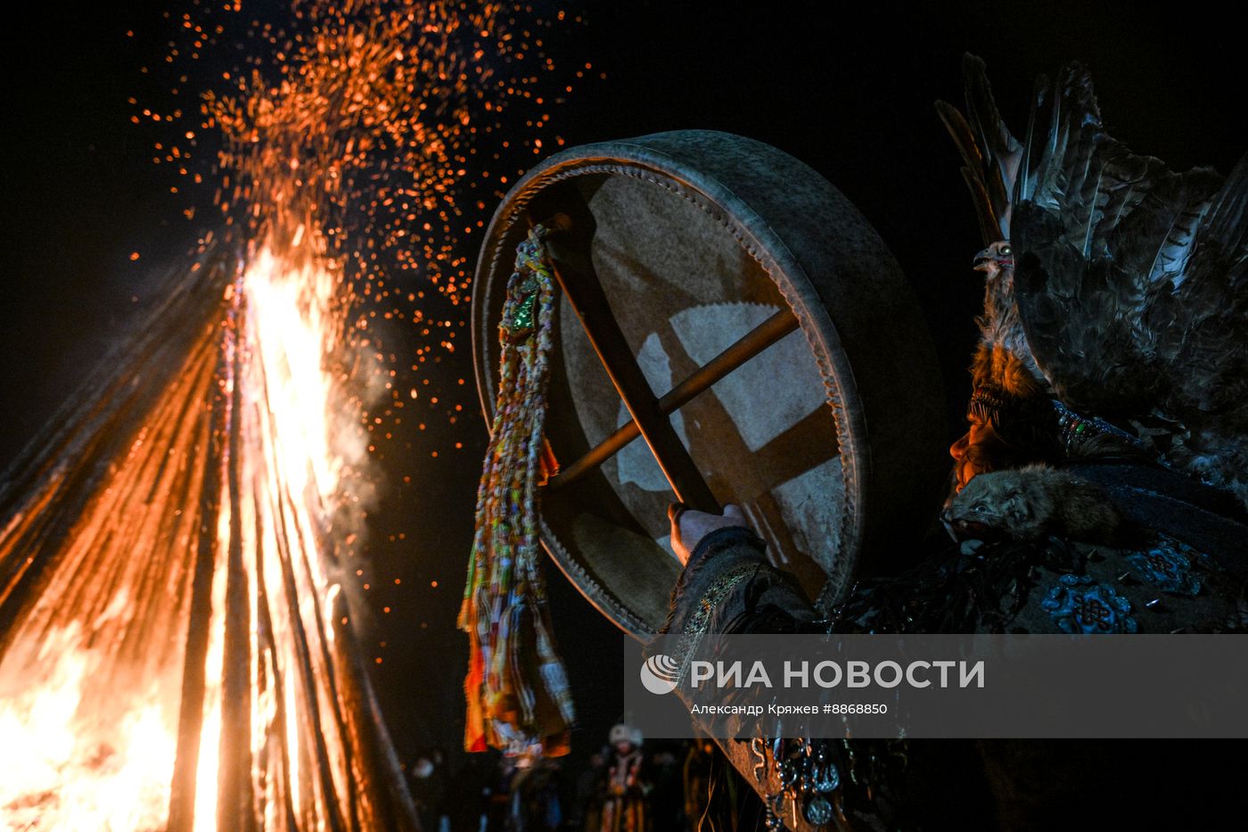 Празднование тувинского Нового года Шагаа