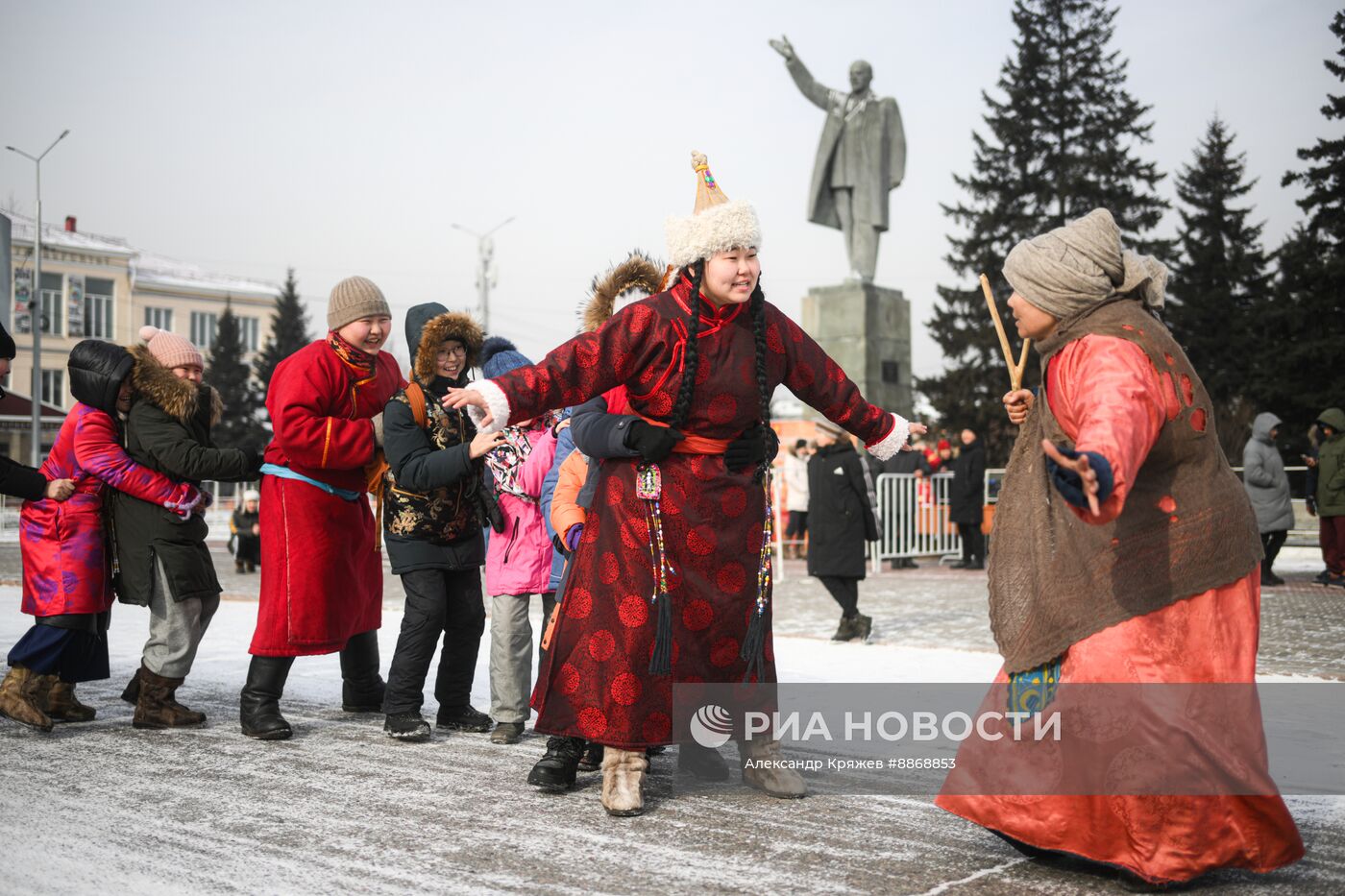 Празднование тувинского Нового года Шагаа