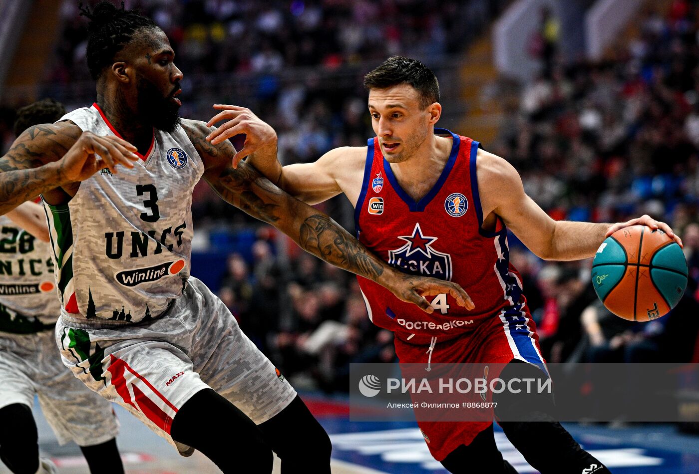 Баскетбол. Единая лига ВТБ. Матч ЦСКА - "УНИКС"