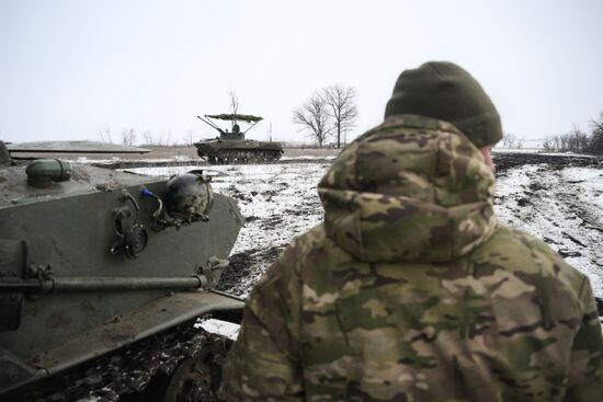 Боевая подготовка штурмовых групп ВДВ на одном из полигонов Луганского направления СВО