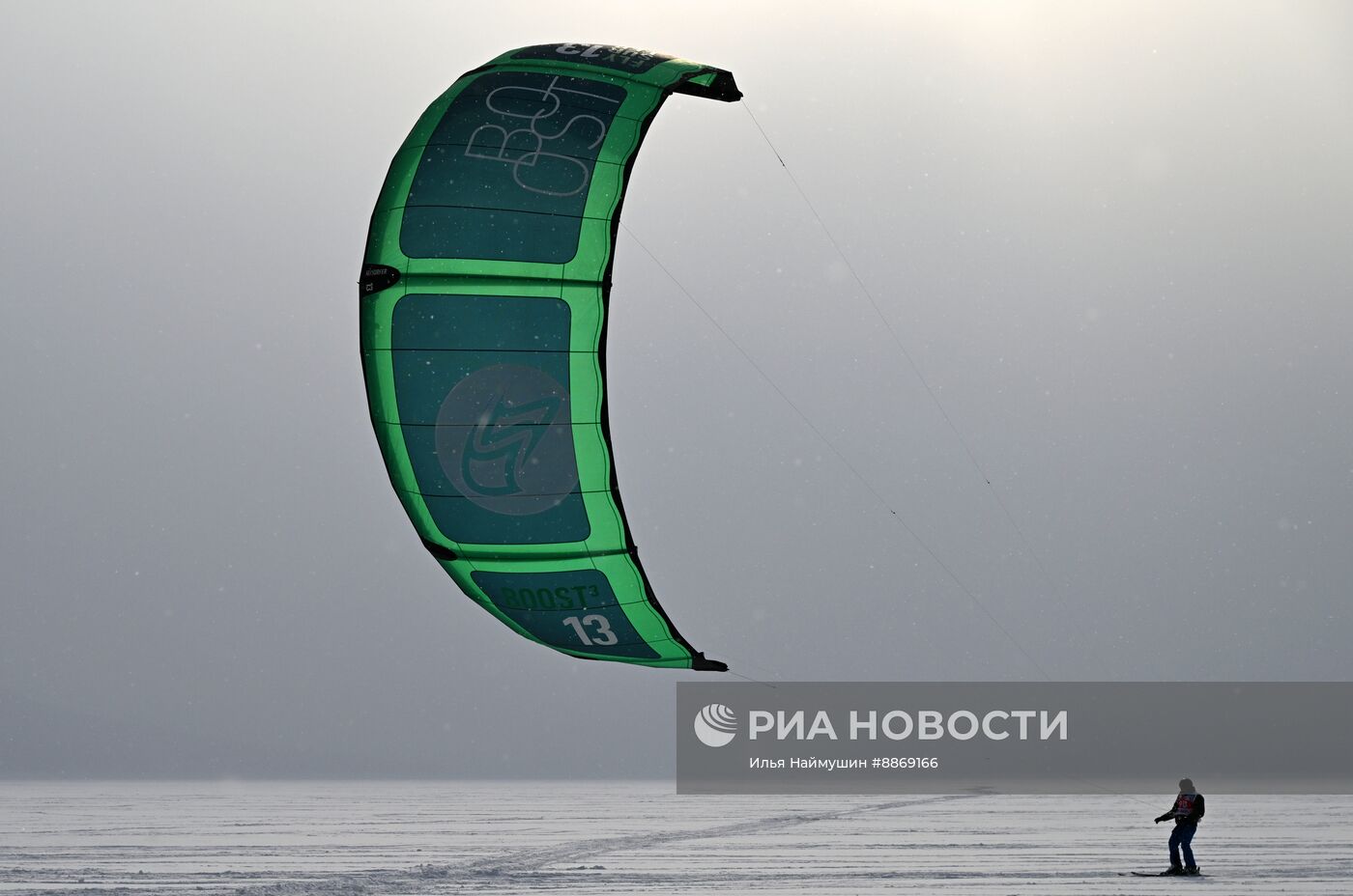 Соревнования по сноукайтингу