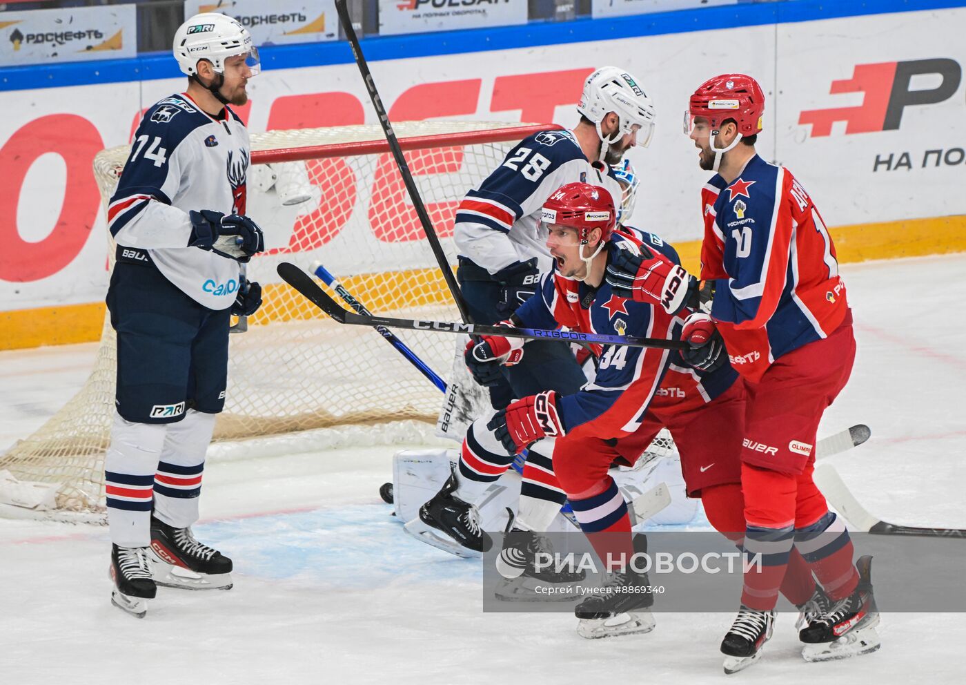 Хоккей. КХЛ. Матч ЦСКА - "Торпедо"