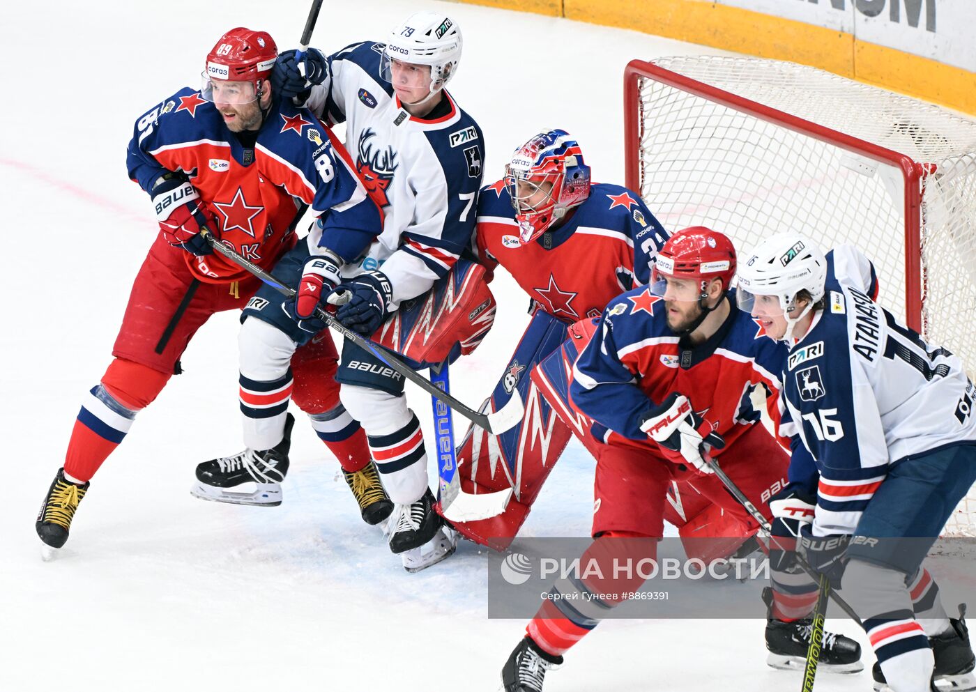 Хоккей. КХЛ. Матч ЦСКА - "Торпедо"