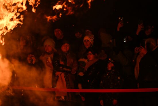 Празднование Масленицы в России