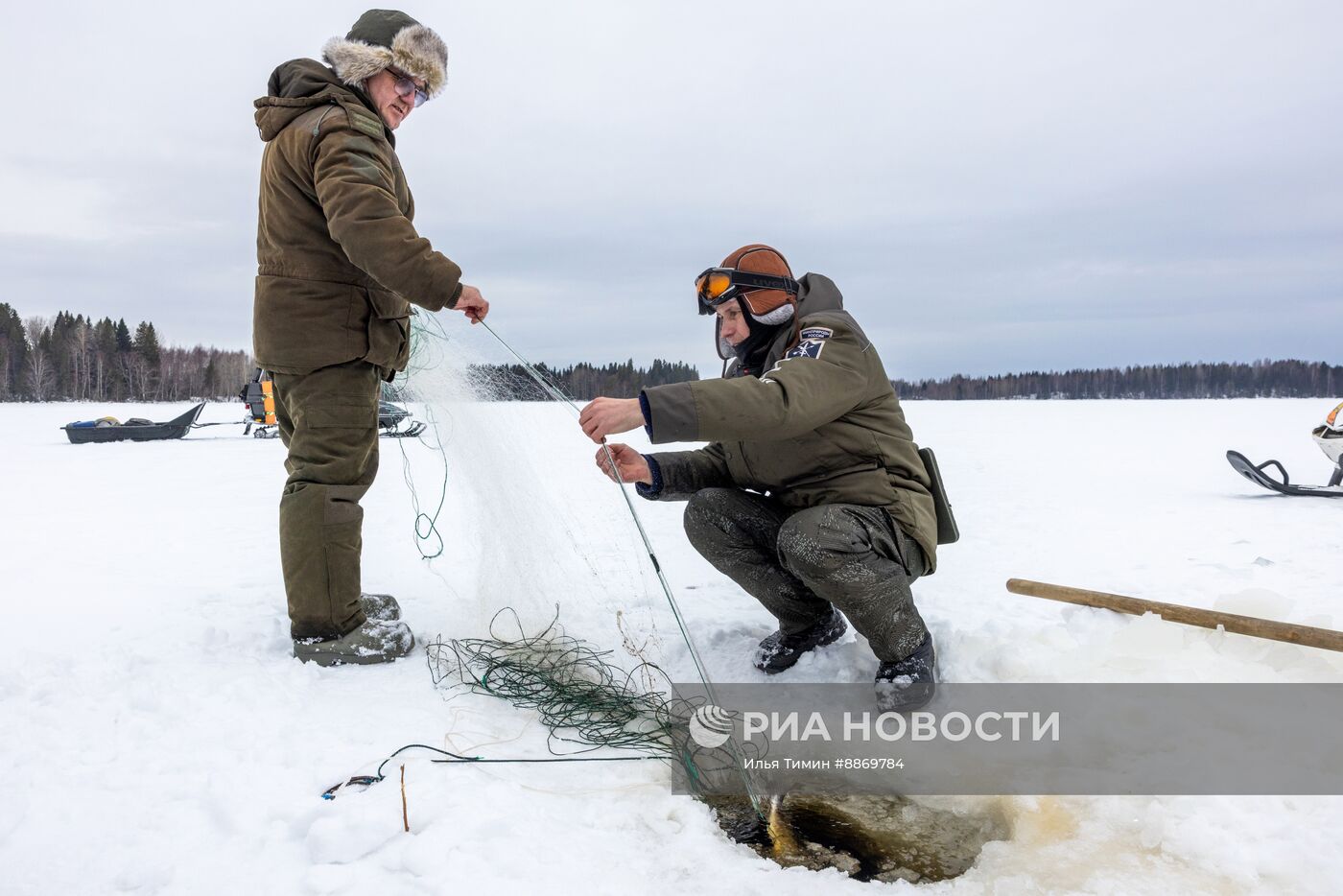 Национальный парк "Водлозерский" в Карелии зимой
