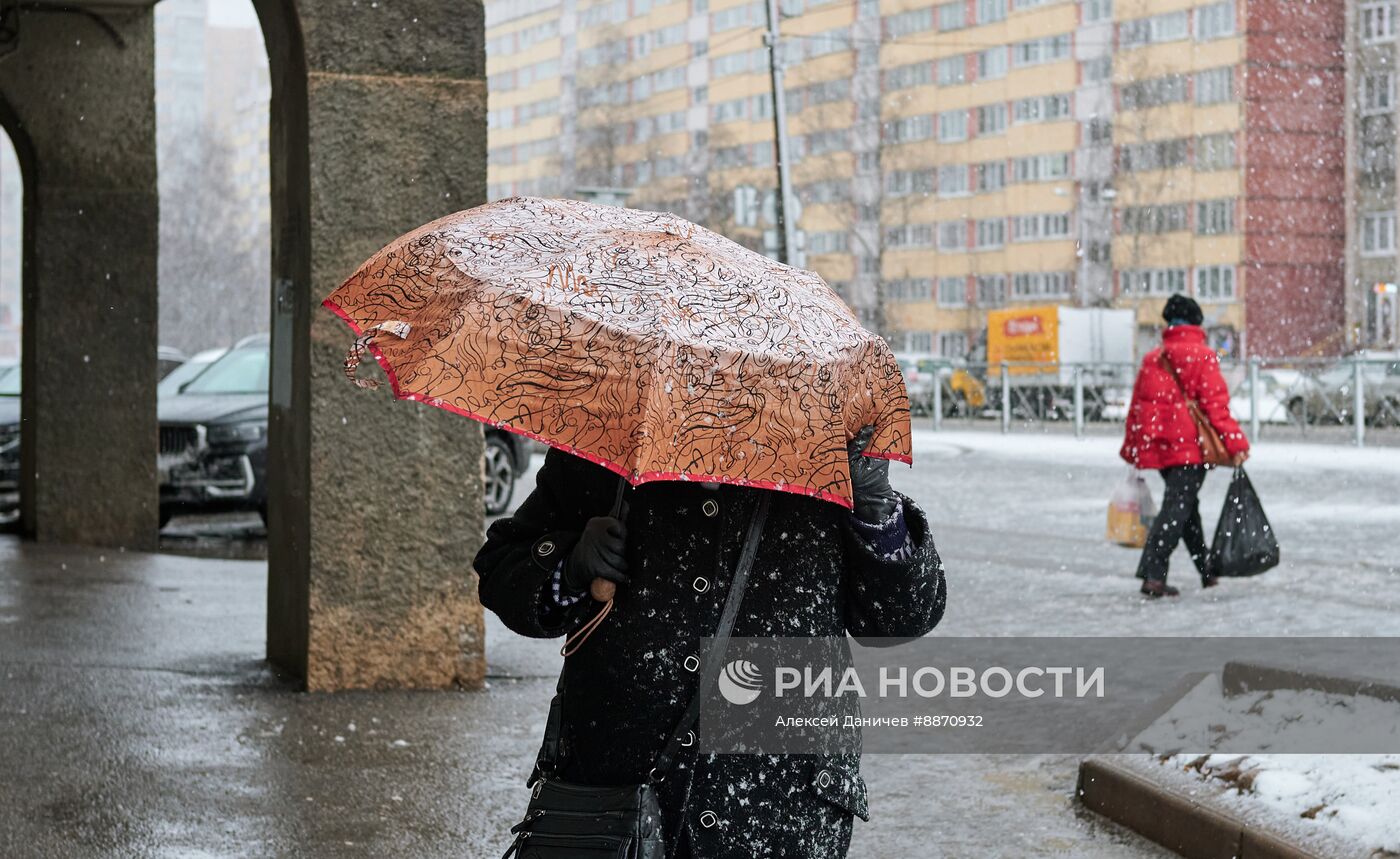 Снегопад в Санкт-Петербурге