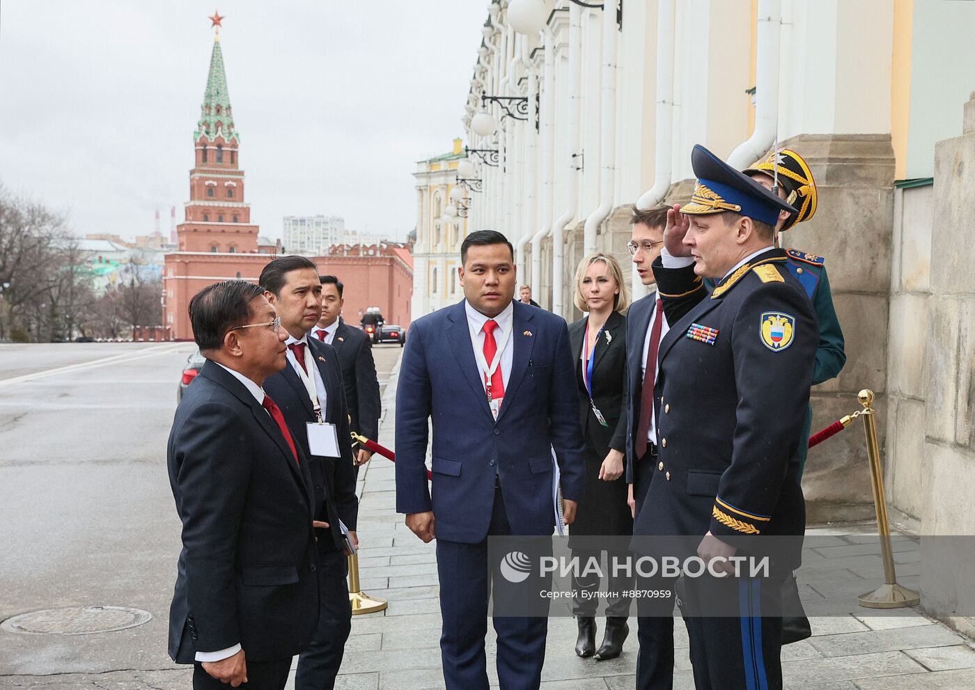 Президент Владимир Путин провёл встречу с премьер-министром Мьянмы М.А. Хлайном 