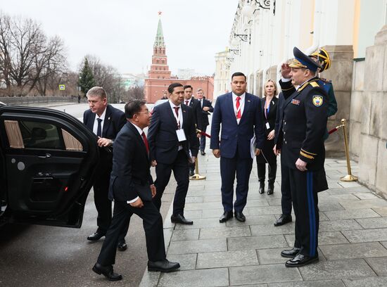 Президент Владимир Путин провёл встречу с премьер-министром Мьянмы М.А. Хлайном 