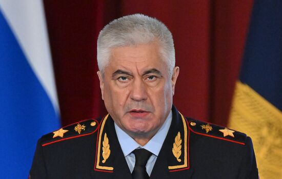 Президент Владимир Путин принял участие в ежегодном расширенном заседании коллегии МВД