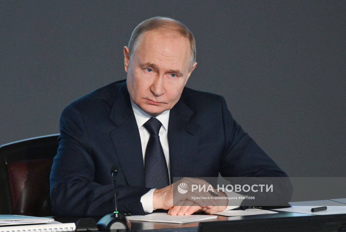 Президент Владимир Путин принял участие в ежегодном расширенном заседании коллегии МВД