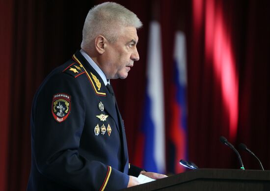 Президент Владимир Путин принял участие в ежегодном расширенном заседании коллегии МВД