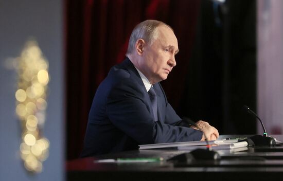 Президент Владимир Путин принял участие в ежегодном расширенном заседании коллегии МВД