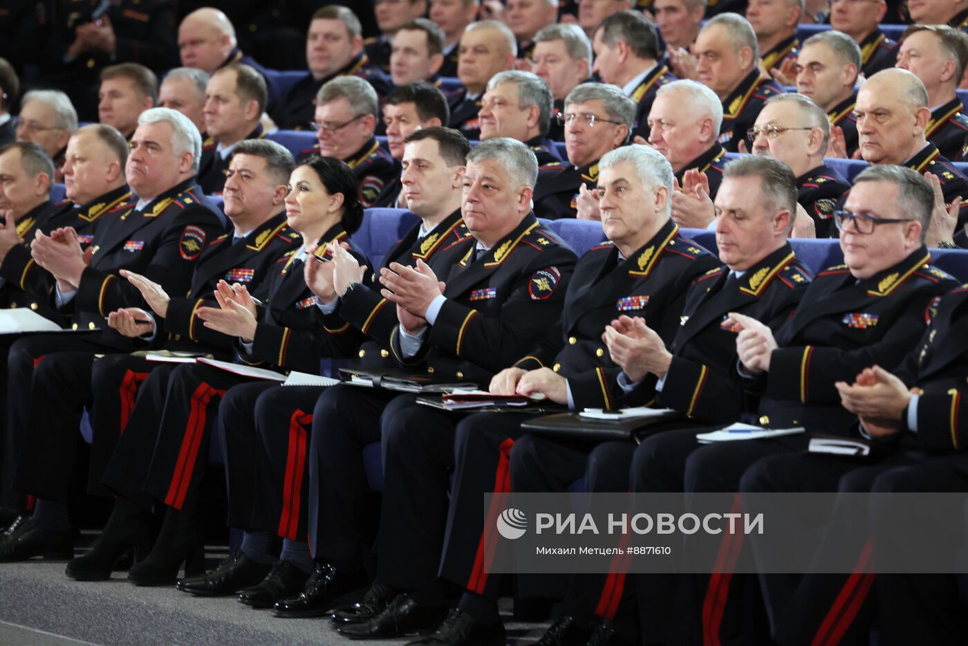 Президент Владимир Путин принял участие в ежегодном расширенном заседании коллегии МВД