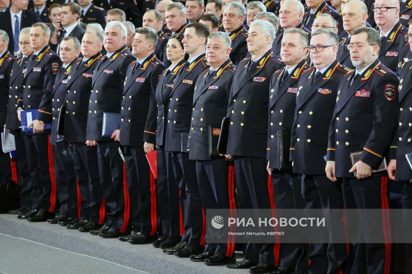 Президент Владимир Путин принял участие в ежегодном расширенном заседании коллегии МВД