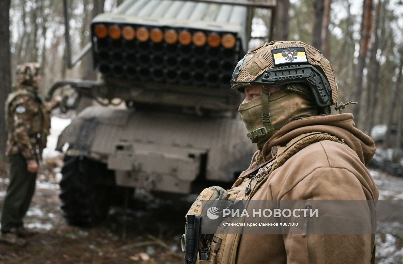 Боевая работа артрасчета РСЗО "Град" на Курском направлении СВО