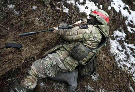 Боевое слаживание военнослужащих группировки войск "Север" на Курском направлении СВО