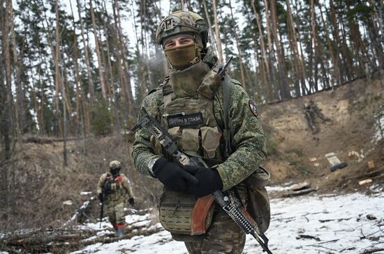 Боевое слаживание военнослужащих группировки войск "Север" на Курском направлении СВО