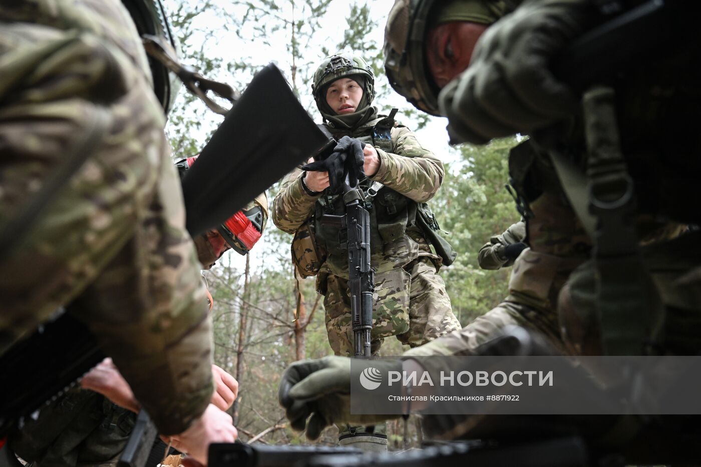 Боевое слаживание военнослужащих группировки войск "Север" на Курском направлении СВО